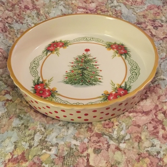 Pioneer Woman Kitchen Christmas Pie Dish Nwt Never Used Poshmark